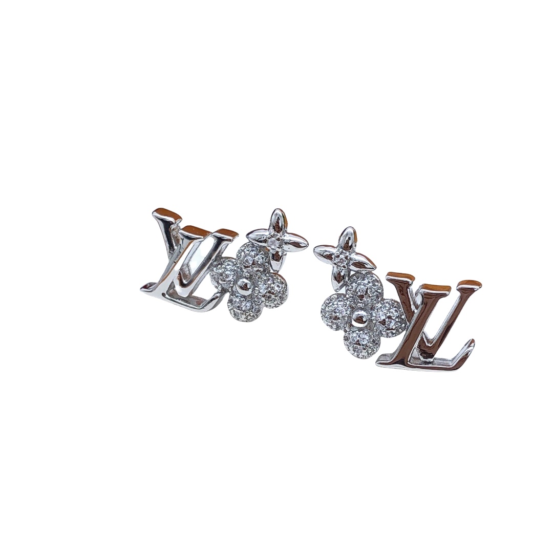 LVE012 Studs diamond earrings flat back earrings - ccjewelryacc
