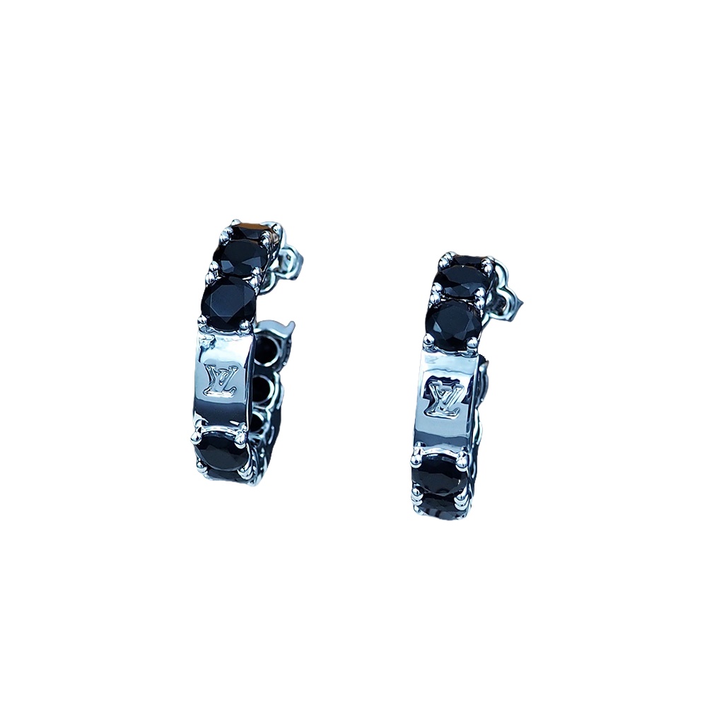 LVE097 L&V Diamond hook earring - ccjewelryacc