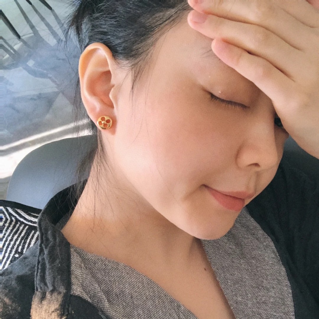 LVE028 M00395 Crazy in Lock Earrings Set - ccjewelryacc