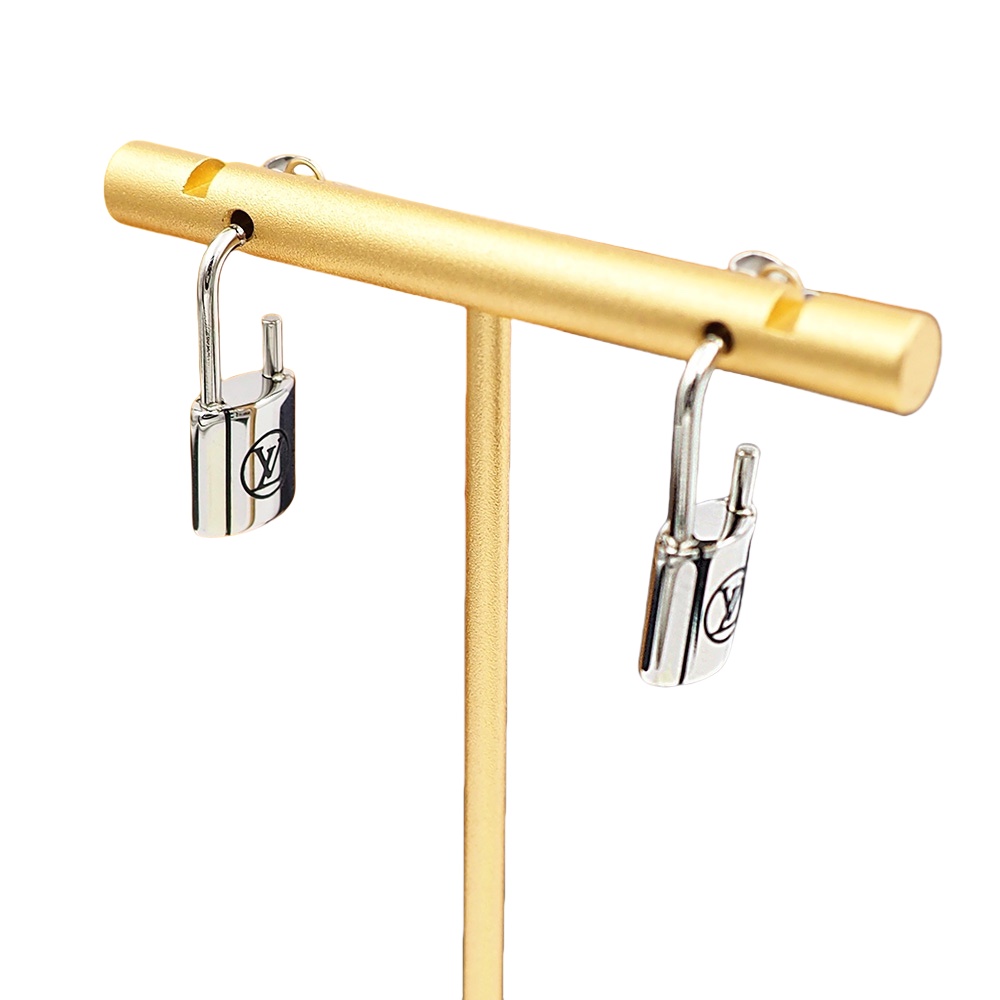 LVE087 Metal L&V Lockit earring - ccjewelryacc