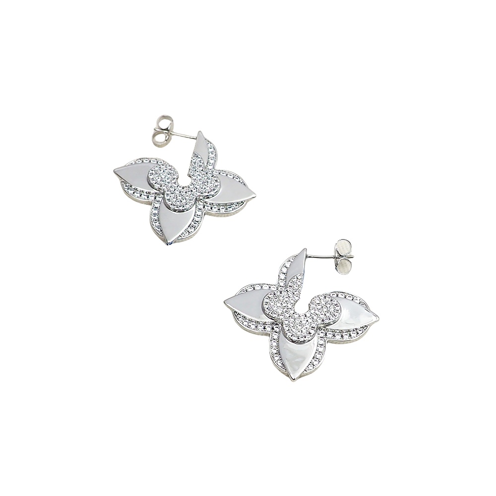 LVE052 L&V Medaillon Earrings - ccjewelryacc