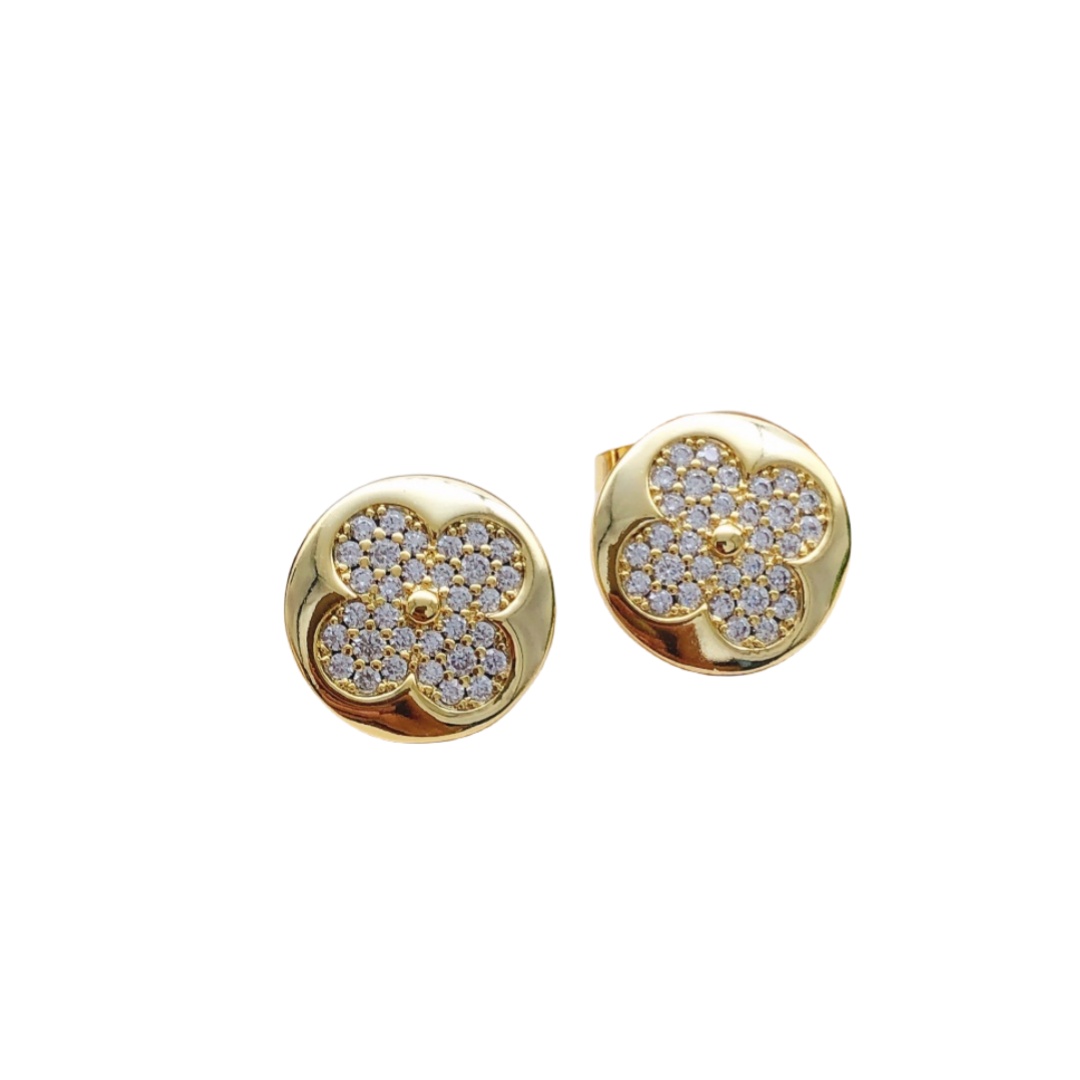 LVE090 Vuitton Diamond Blossom Sun Ear Stud - ccjewelryacc
