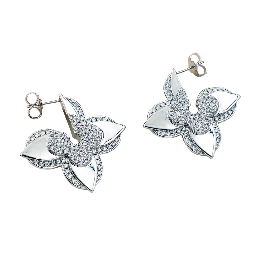 LVE052 L&V Medaillon Earrings - ccjewelryacc