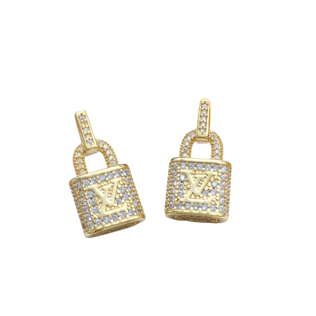 LVE069 Padlock earrings - ccjewelryacc