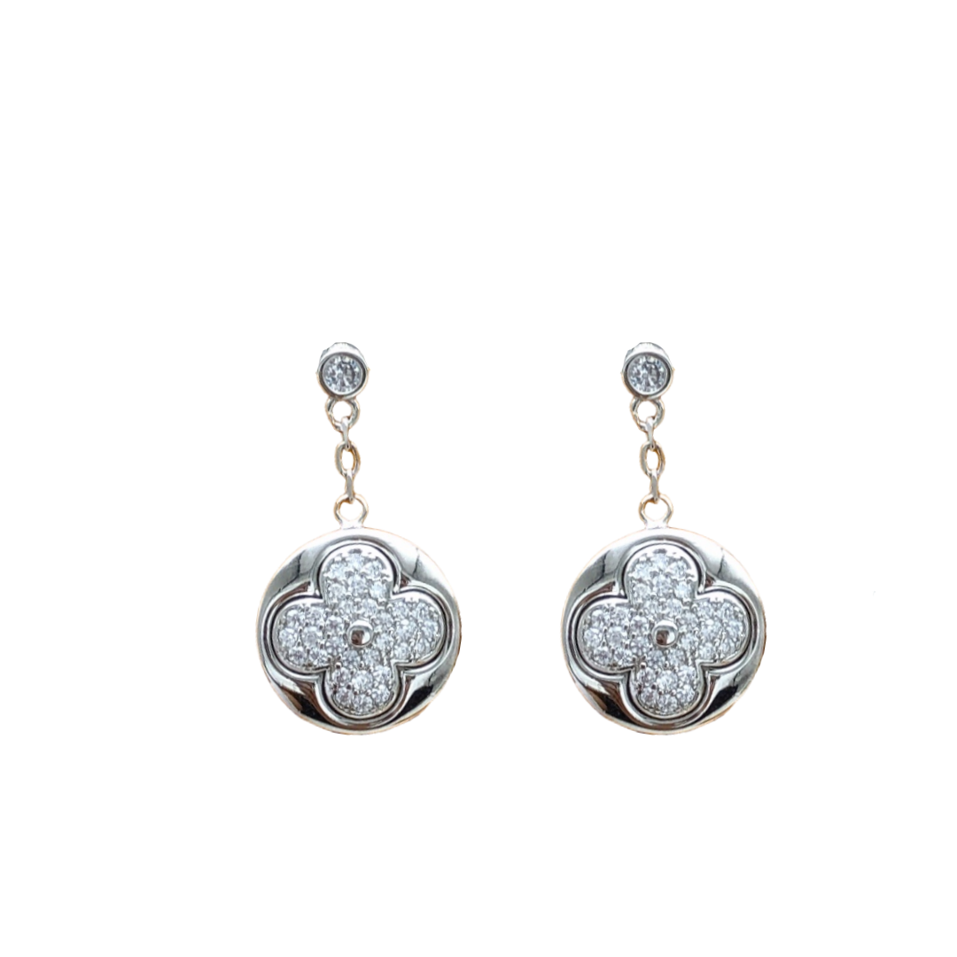 LVE029 Diamond Blossom Sun Ear Stud - ccjewelryacc