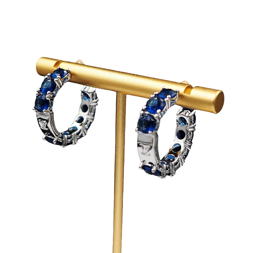 LVE097 L&V Diamond hook earring - ccjewelryacc