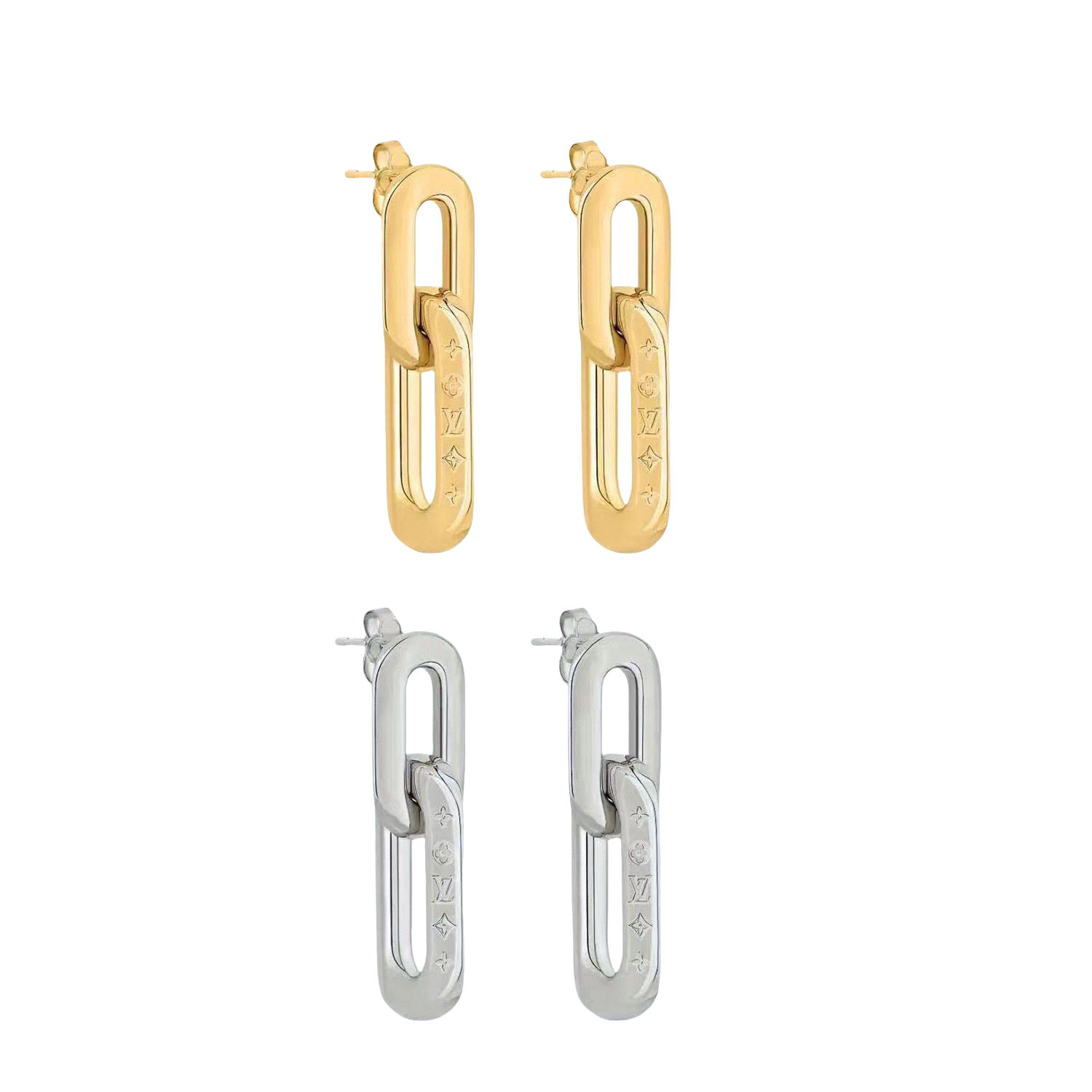 LVE040 VL Edge Double Earrings - ccjewelryacc