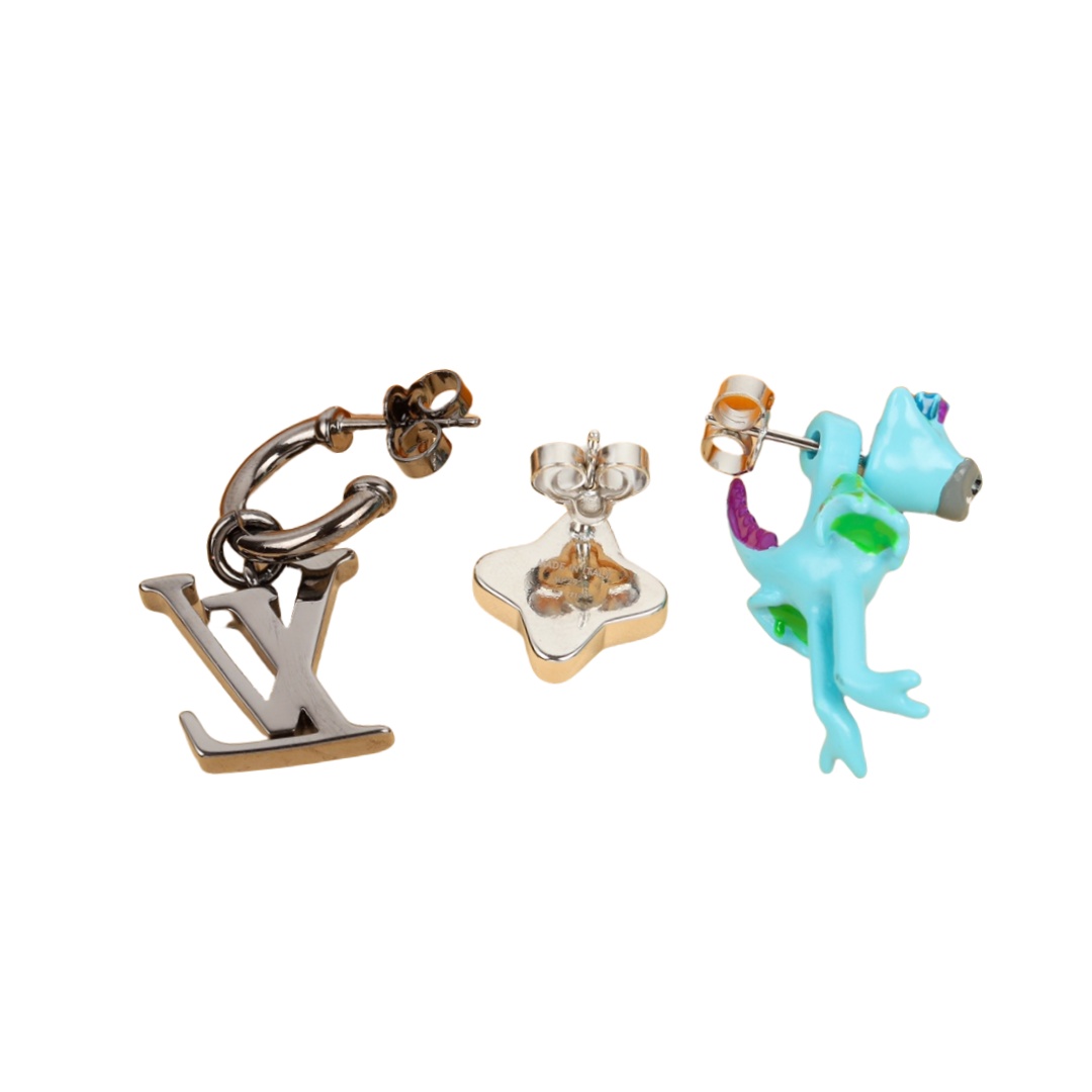 LVE022 Set of 3 Warcraft asymmetrical earrings - ccjewelryacc