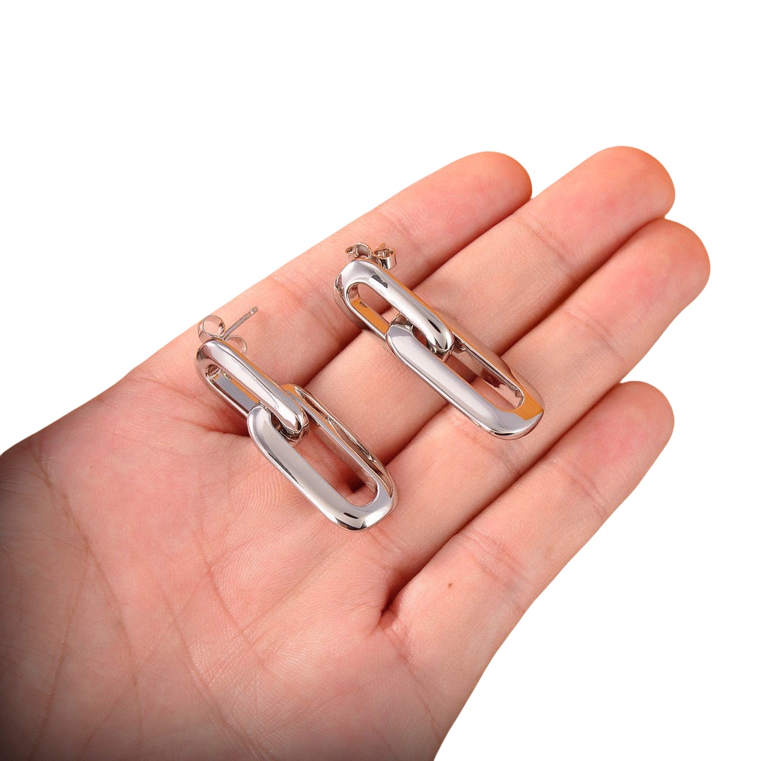 LVE040 VL Edge Double Earrings - ccjewelryacc