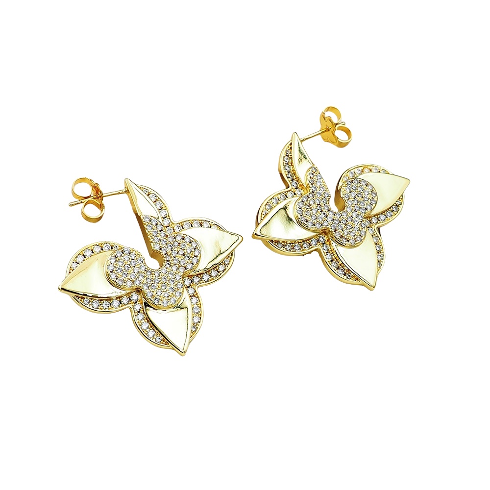 LVE052 L&V Medaillon Earrings - ccjewelryacc