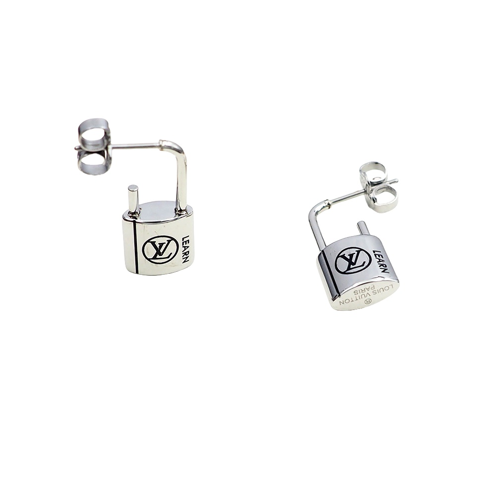 LVE087 Metal L&V Lockit earring - ccjewelryacc