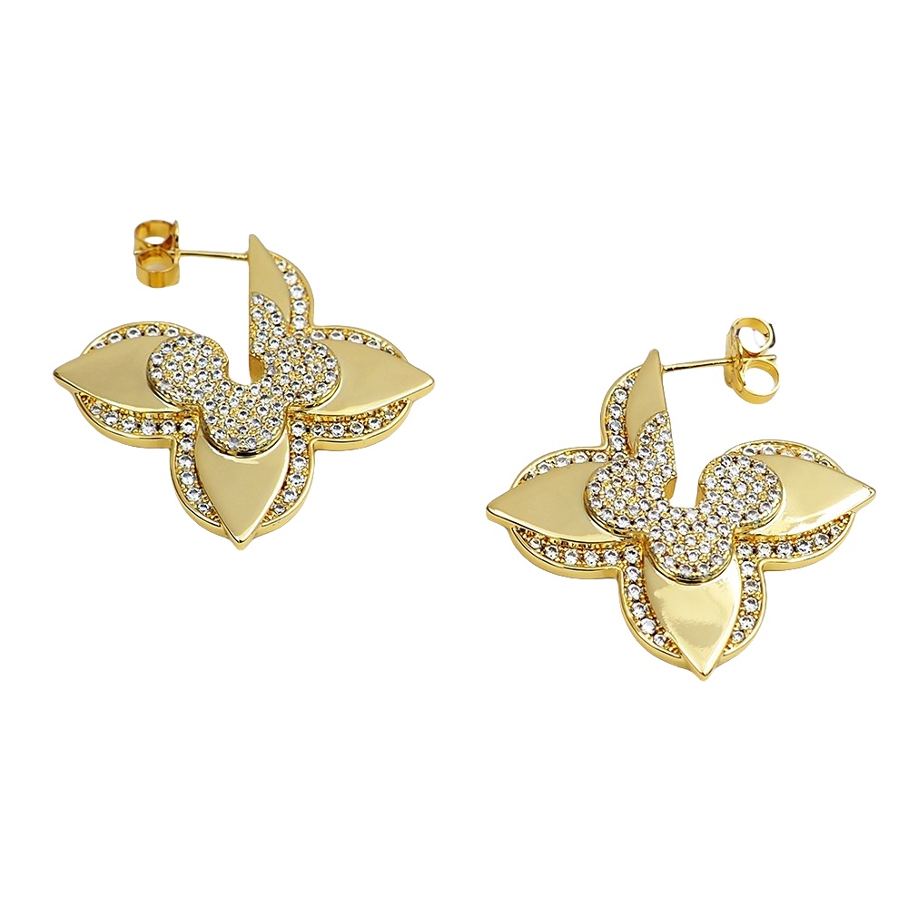 LVE052 L&V Medaillon Earrings - ccjewelryacc