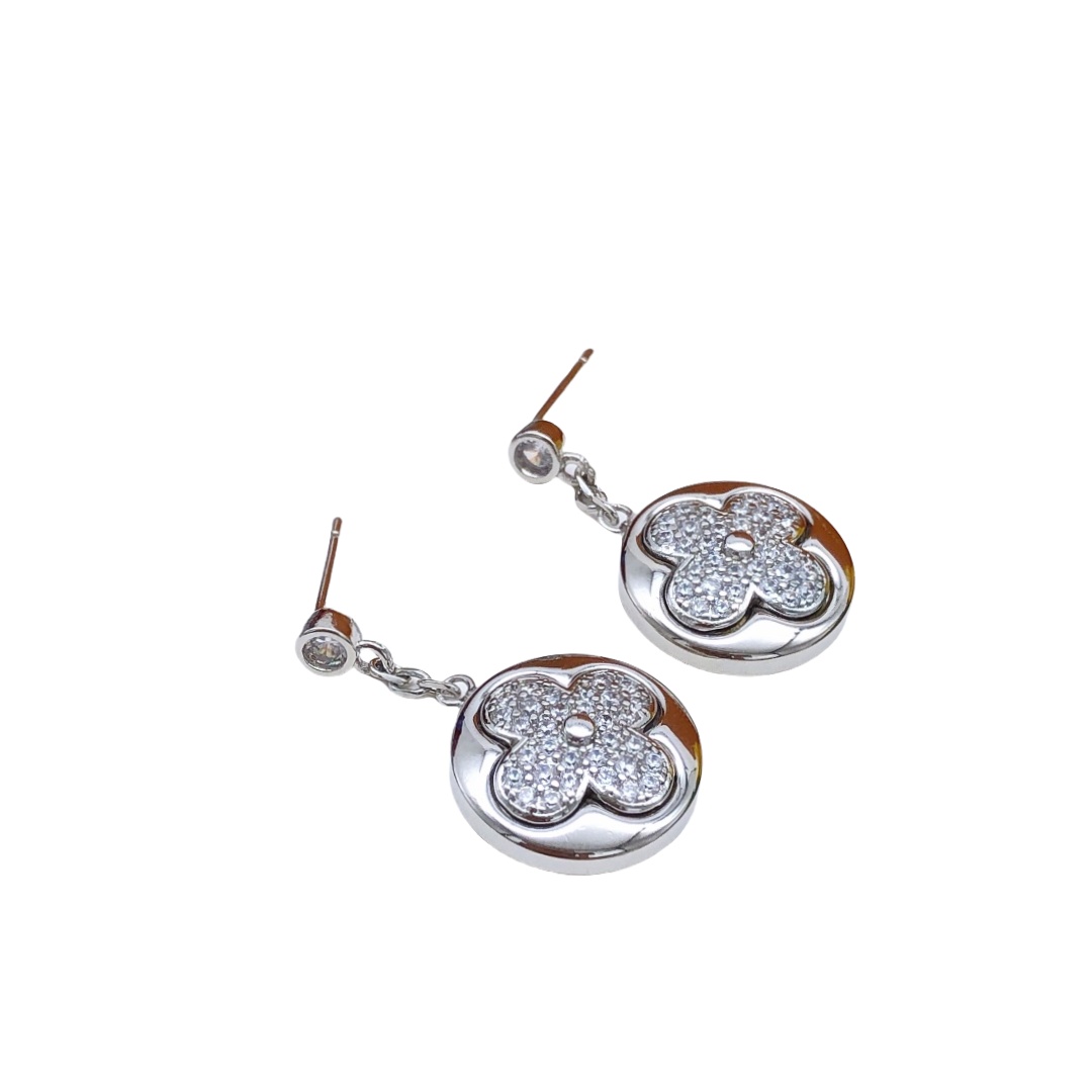 LVE029 Diamond Blossom Sun Ear Stud - ccjewelryacc