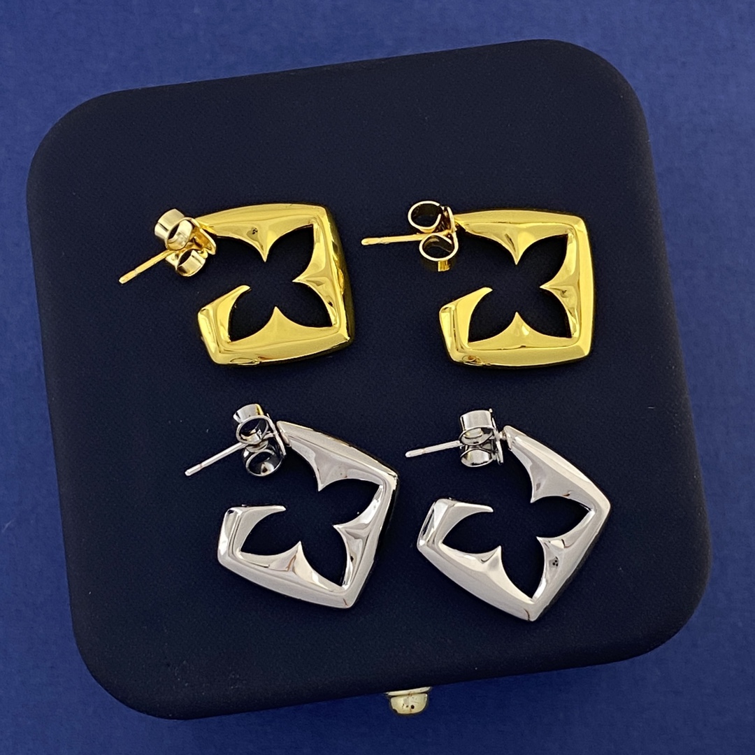 LVE043 M02035 Puffygram Earrings - ccjewelryacc