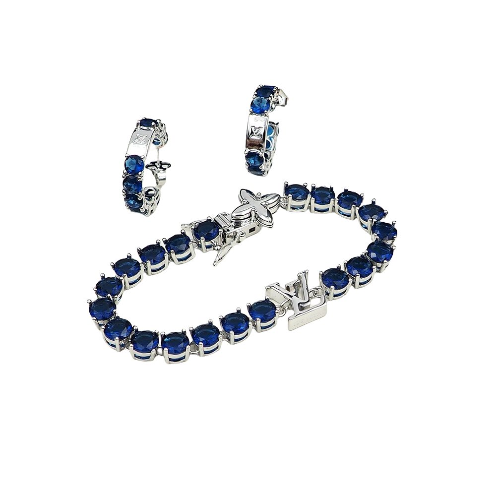 LVE097 L&V Diamond hook earring - ccjewelryacc