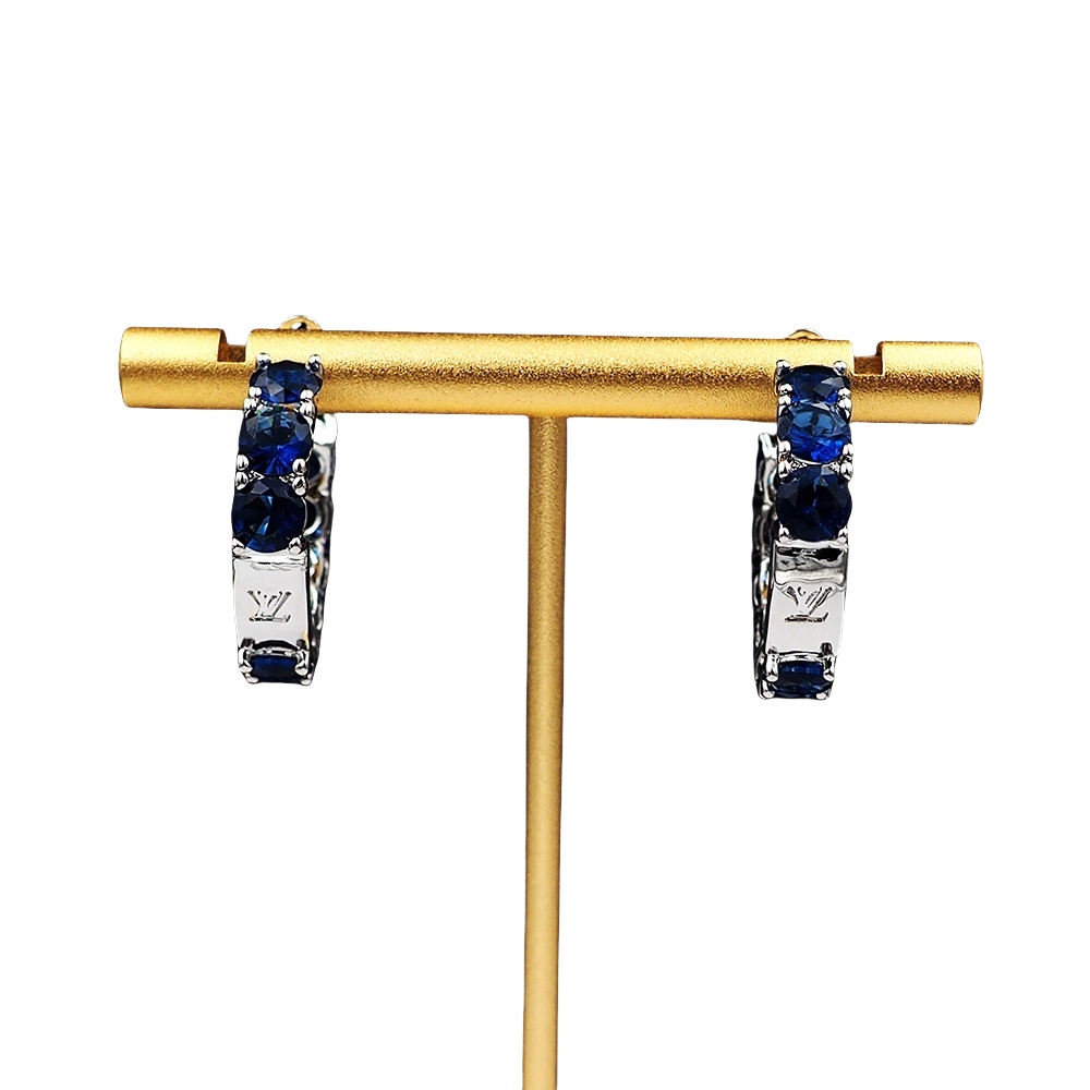 LVE097 L&V Diamond hook earring - ccjewelryacc