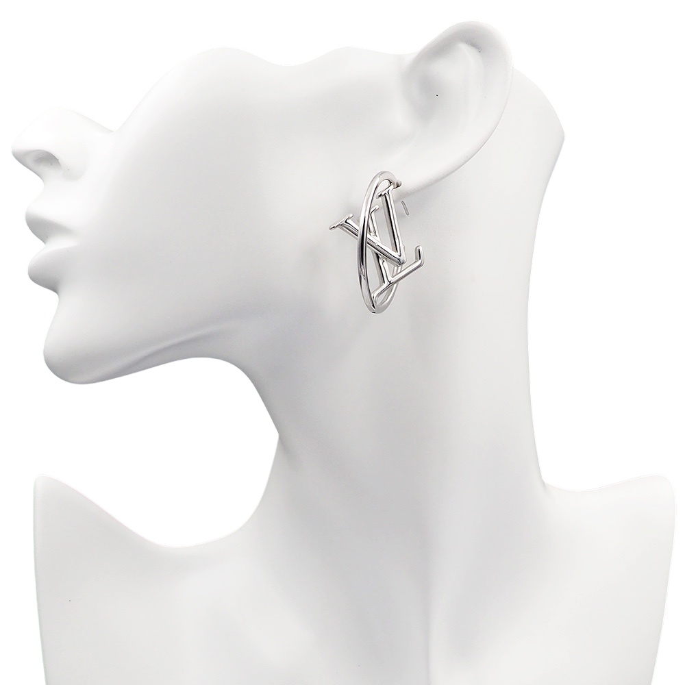 LVE105 L&V letter rotatable Stellar earring - ccjewelryacc