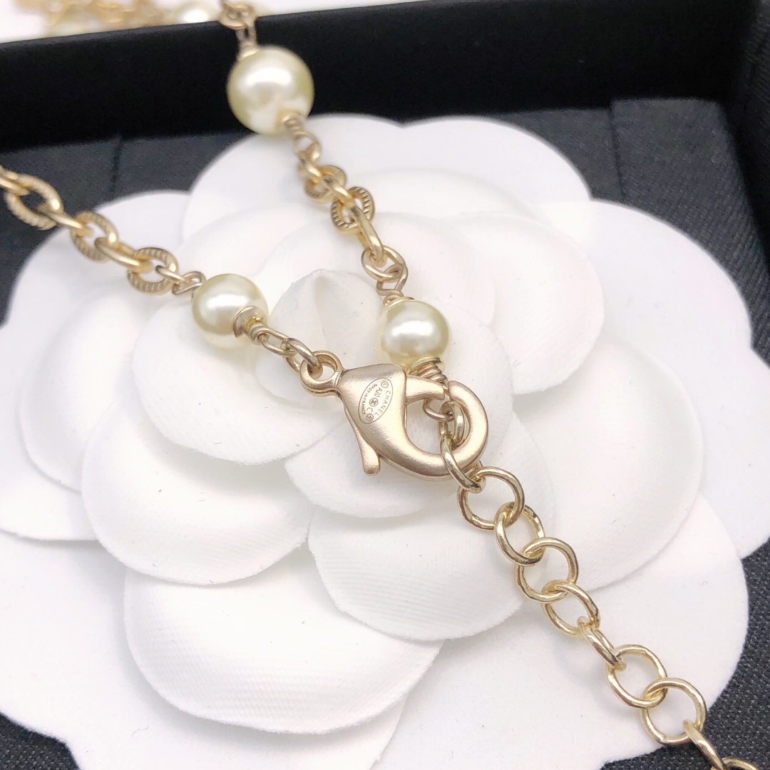 CCN168 CC Multi-element pearl crystal No 5 heart star charms choker necklace - ccjewelryacc