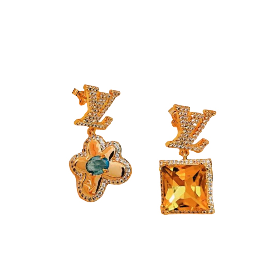 LVE114 L&V PARADISE STONE stud earring by Tyler - ccjewelryacc