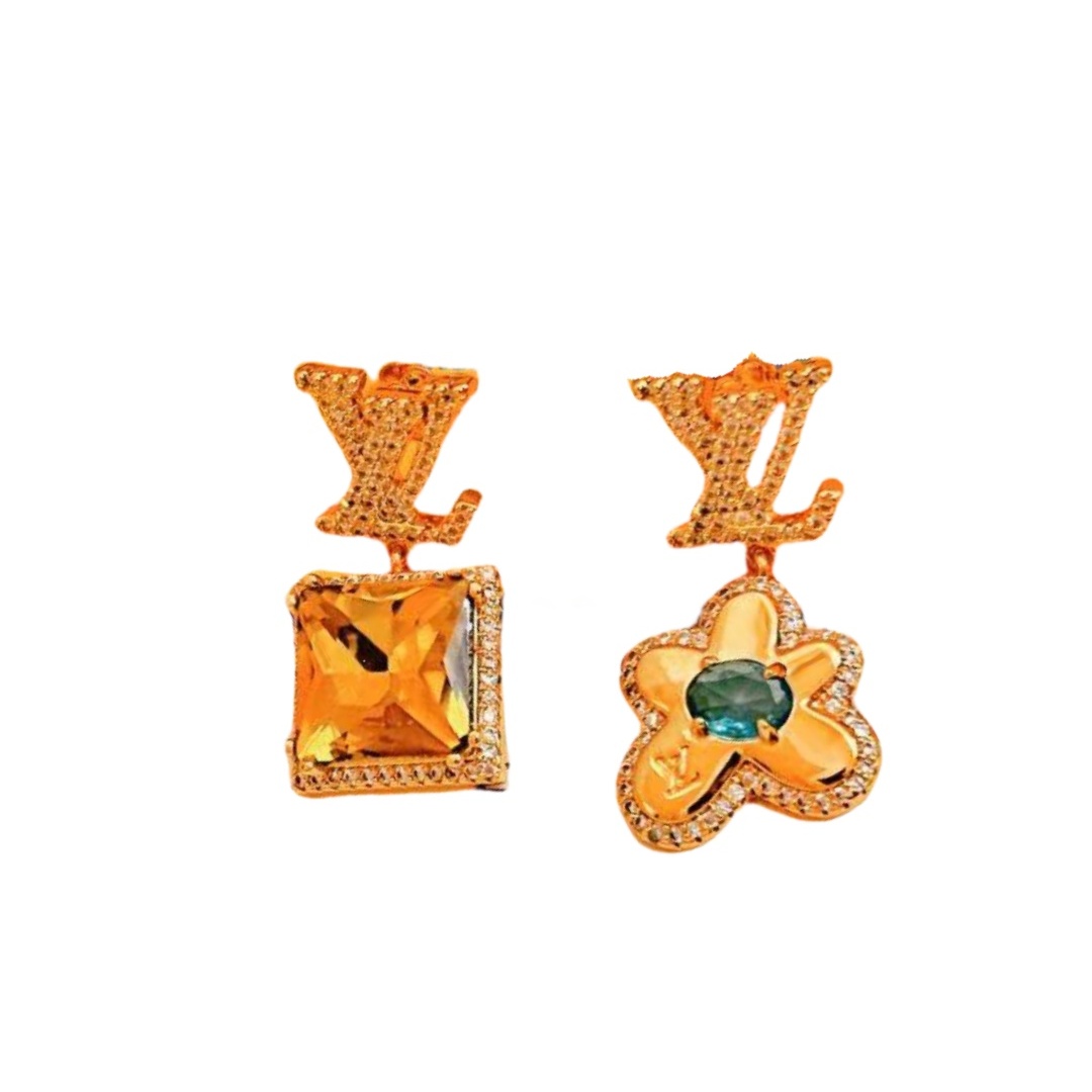 LVE114 L&V PARADISE STONE stud earring by Tyler - ccjewelryacc