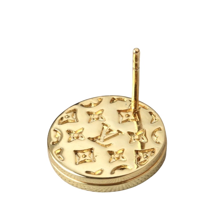 LVE106 L&V double layer onyx stud earring - ccjewelryacc