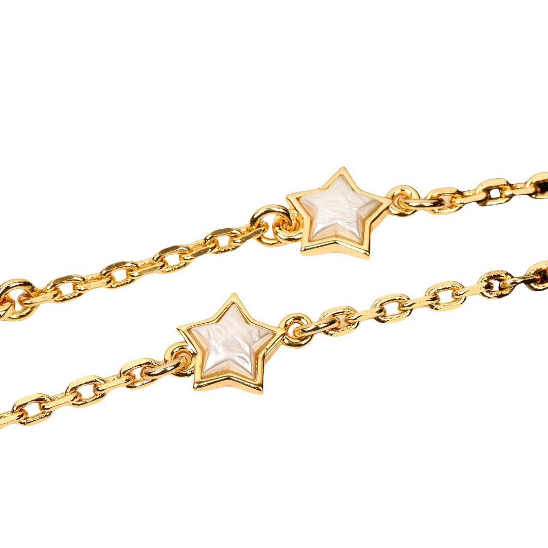 CCN236 24C Star CC Logo choker necklace - ccjewelryacc