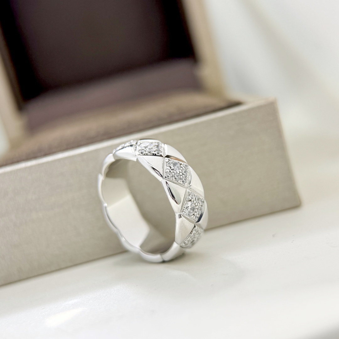 CCRS006 18K gold diamond COCO Crush ring - ccjewelryacc