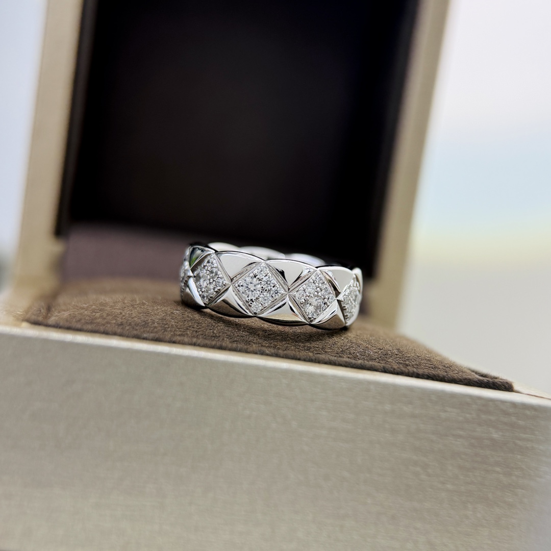 CCRS006 18K gold diamond COCO Crush ring - ccjewelryacc