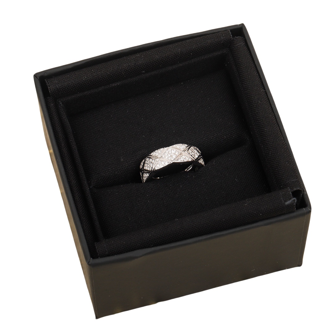 CCRS007 18k White Gold diamond COCO Crush ring - ccjewelryacc