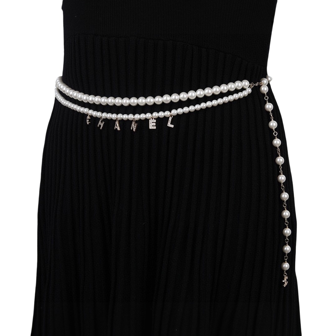 CCW022 CC pearl Waist chain belt - ccjewelryacc