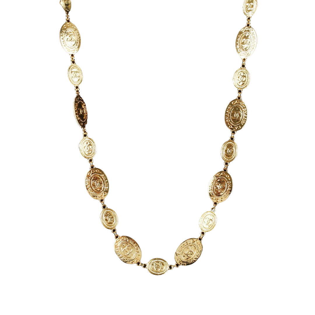 CCW089 vintage cc chain belt - ccjewelryacc