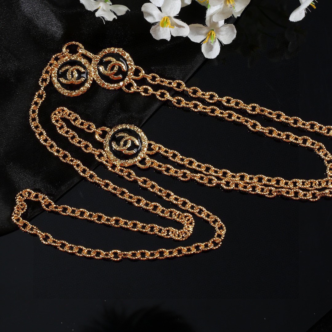 CCW088 vintage cc gold chain belt - ccjewelryacc
