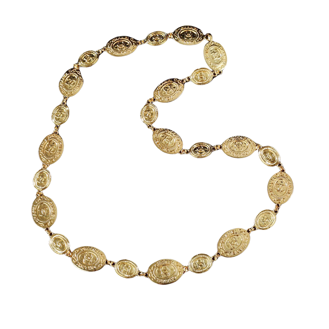 CCW089 vintage cc chain belt - ccjewelryacc