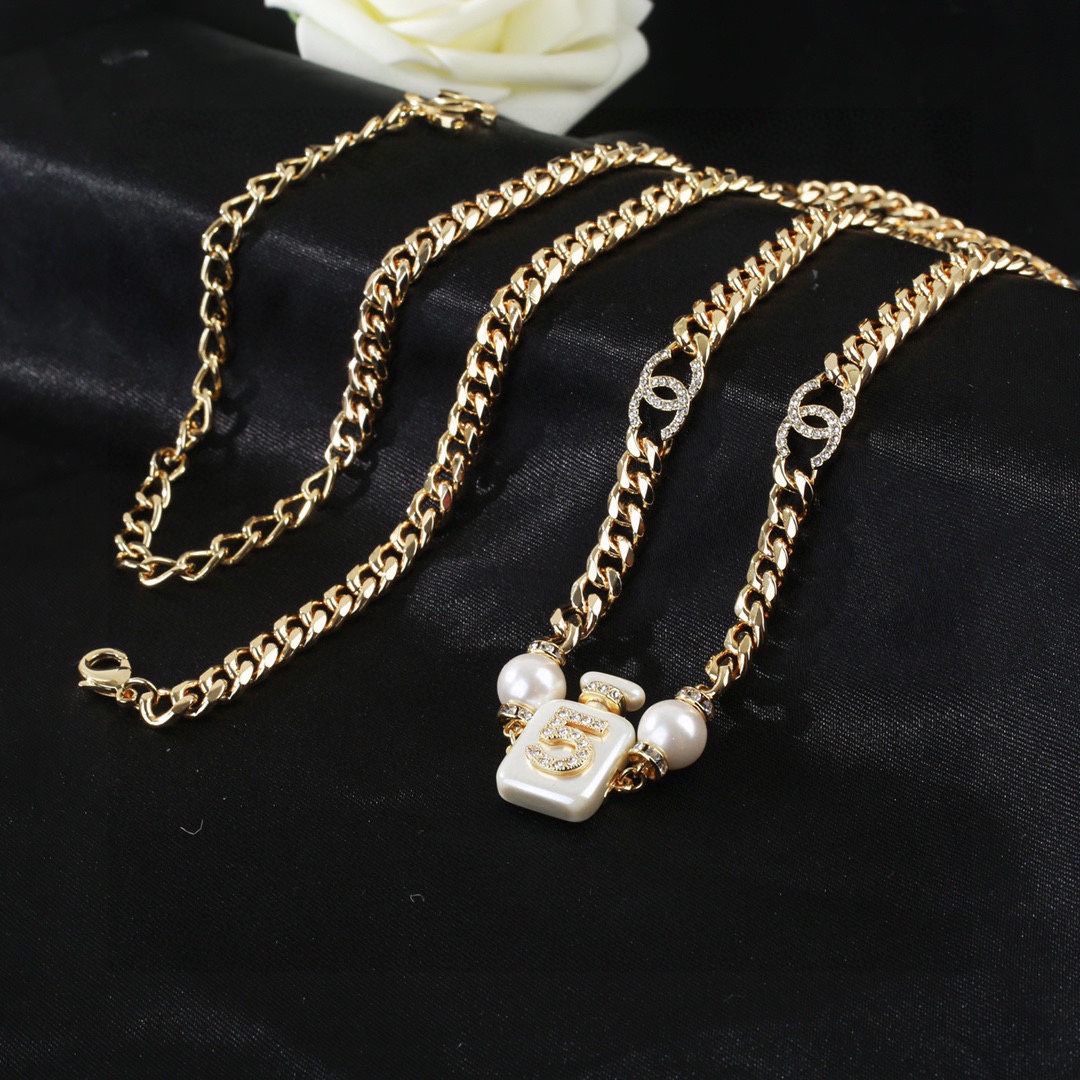 CCW116 Metal chain and No 5 perfume bottle waist chain belt - ccjewelryacc
