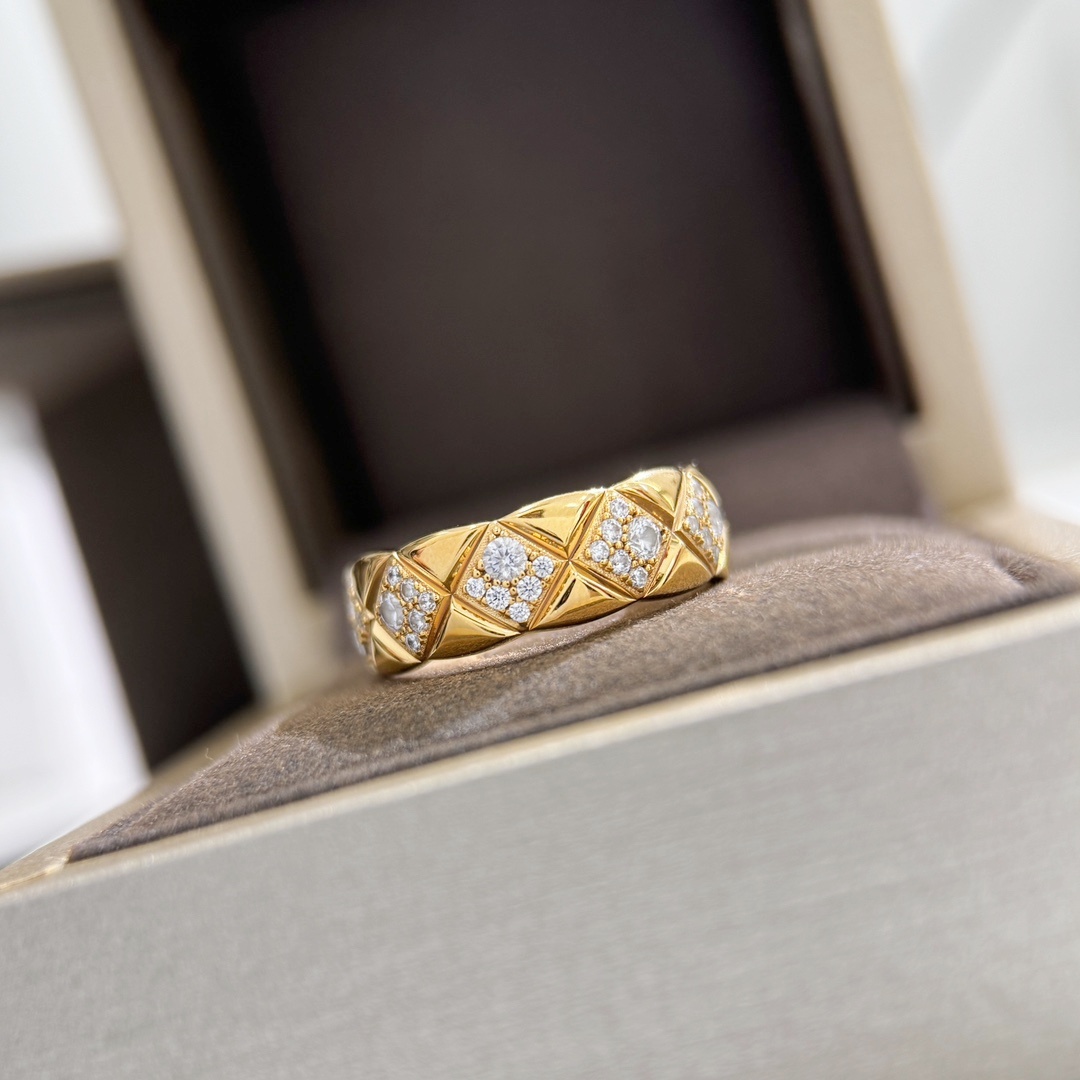 CCRS006 18K gold diamond COCO Crush ring - ccjewelryacc