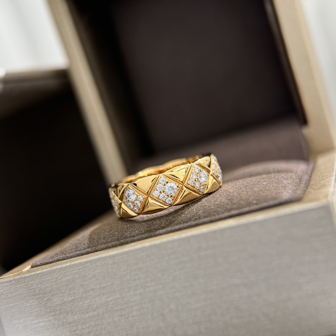 CCRS006 18K gold diamond COCO Crush ring - ccjewelryacc