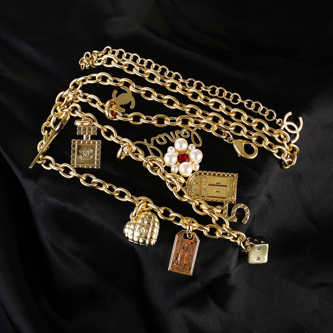CCW096 CC Multielement charms metal chain waist belt - ccjewelryacc
