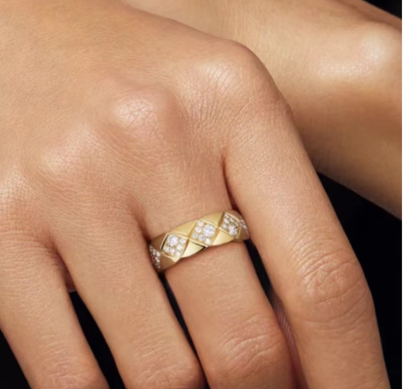 CCRS006 18K gold diamond COCO Crush ring - ccjewelryacc