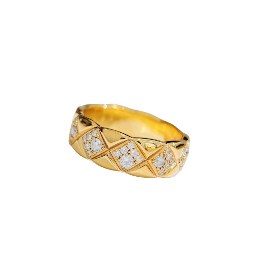 CCRS006 18K gold diamond COCO Crush ring - ccjewelryacc