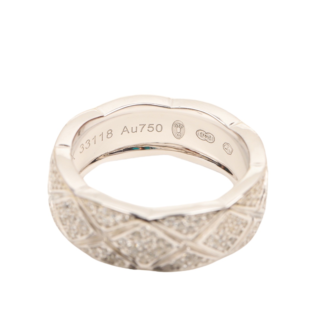 CCRS007 18k White Gold diamond COCO Crush ring - ccjewelryacc