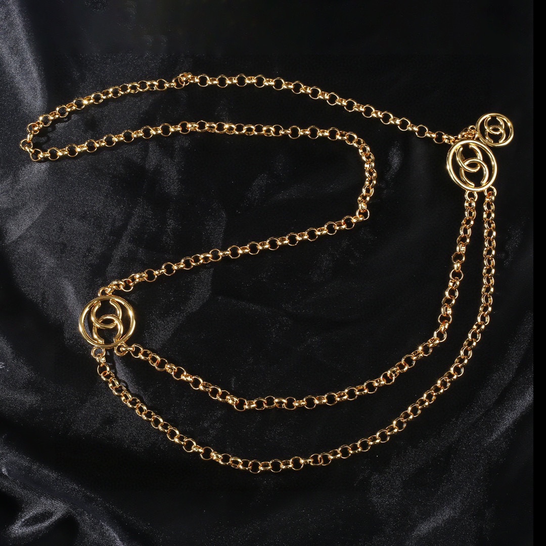 CCW085 CC metal chain belt - ccjewelryacc