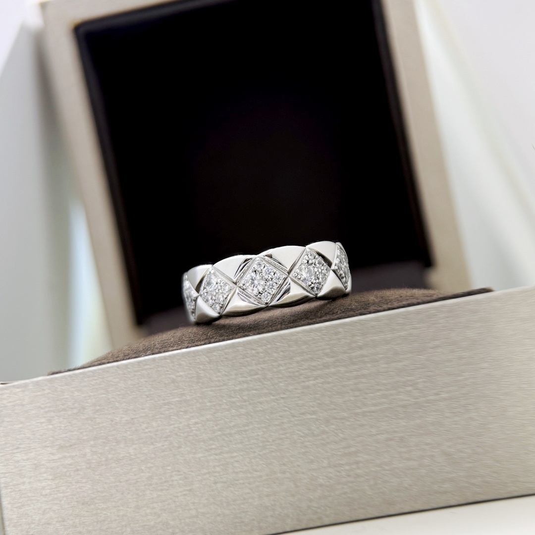 CCRS006 18K gold diamond COCO Crush ring - ccjewelryacc