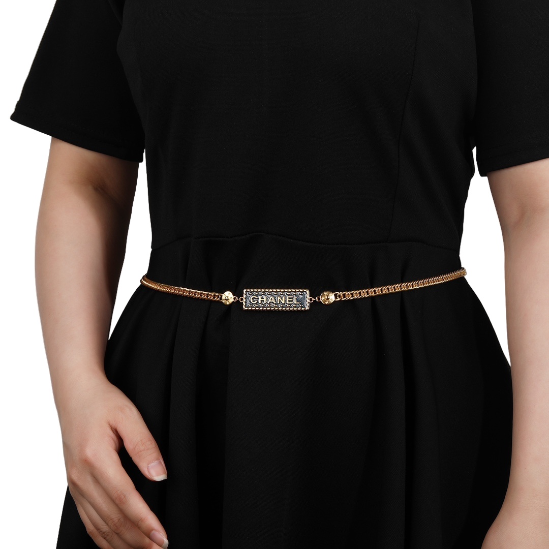 CCW090 Gold chain cc belt - ccjewelryacc