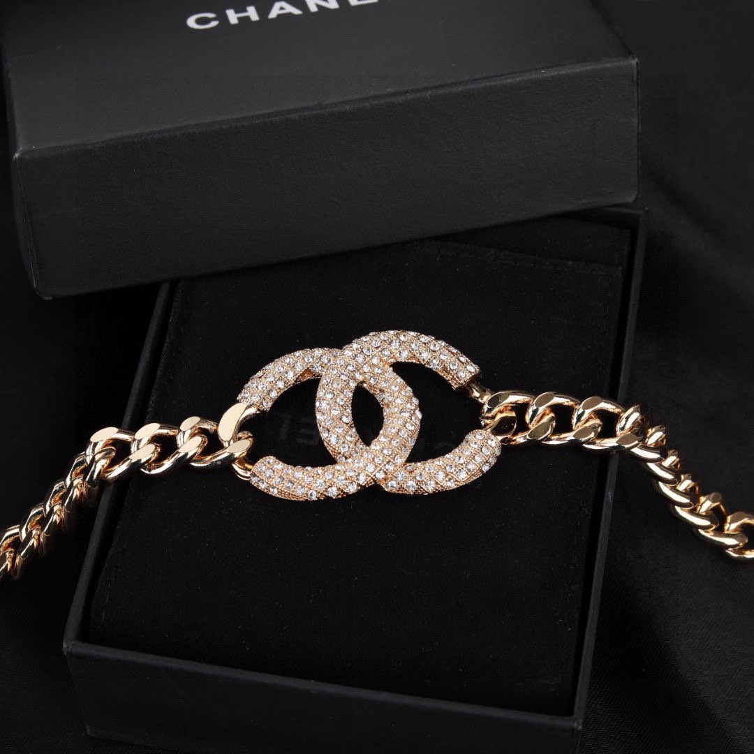 CCW112 Metal chain with CC Logo waist chain belt - ccjewelryacc