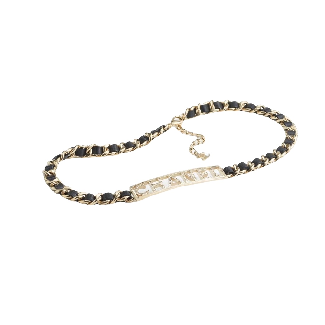 CCW141 CC Metal leather waist chain belt - ccjewelryacc