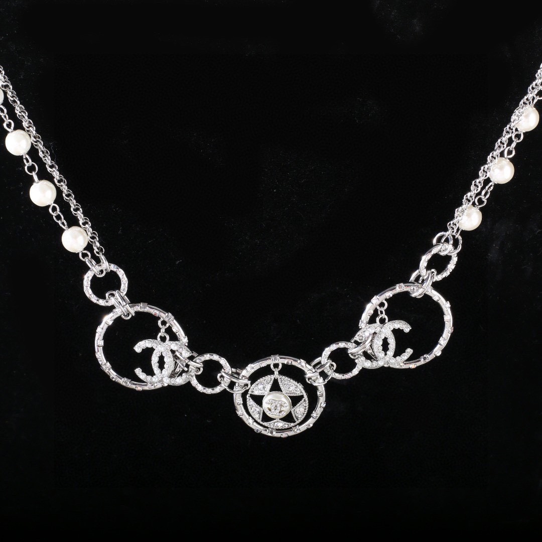 CCW125 Star and cc logo waist chain belt metal - ccjewelryacc