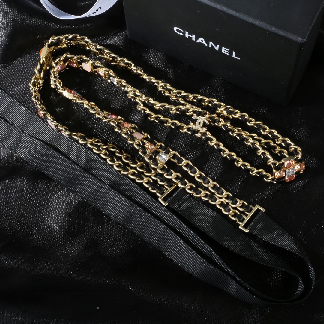 CCW130 Metal and leather fashion waist chain belt for women - ccjewelryacc