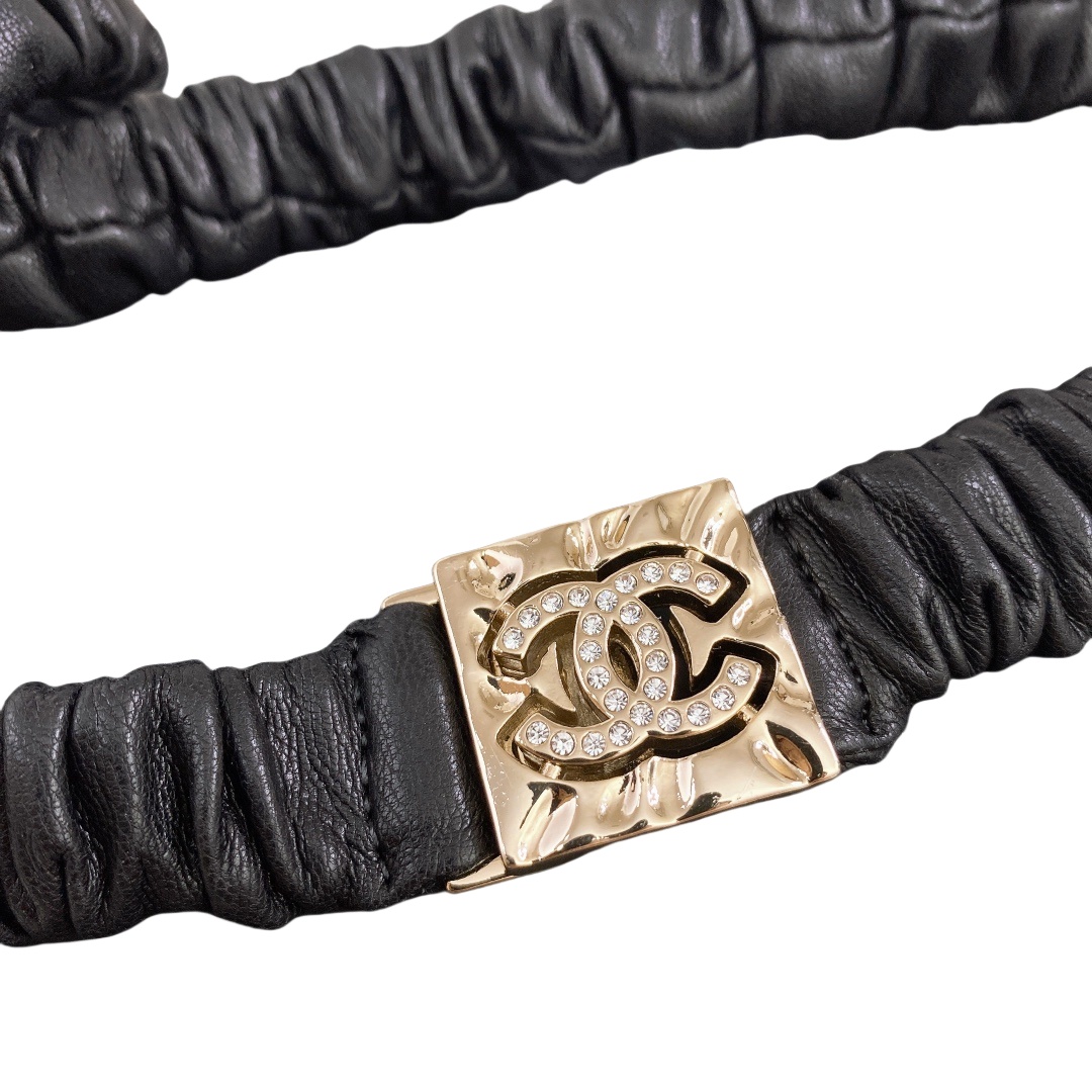 CCW118 Black Leather cc belt - ccjewelryacc