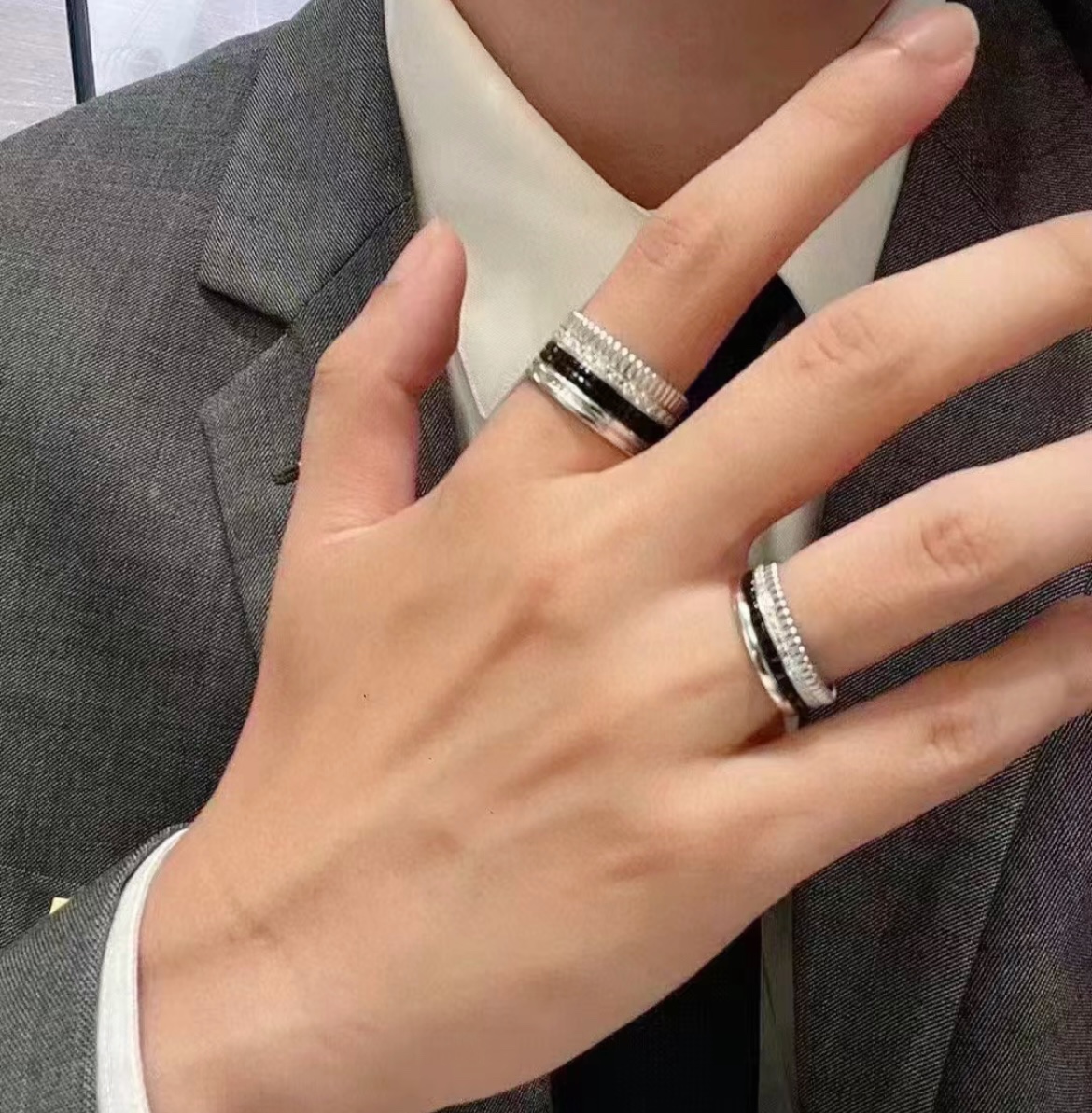 BCRV001 V-Gold BOUCHEREN Quatre radiant ring - ccjewelryacc