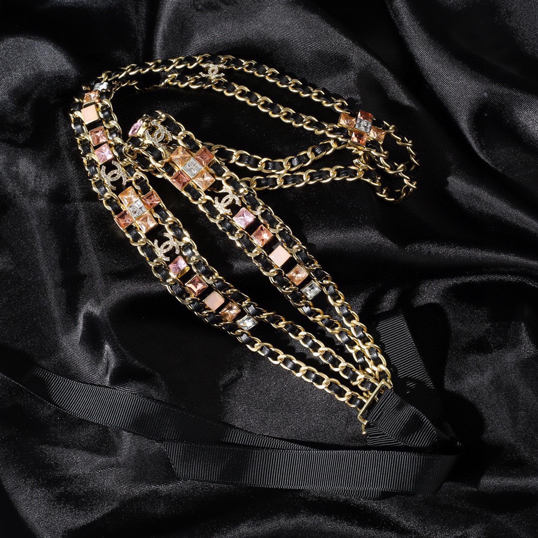 CCW130 Metal and leather fashion waist chain belt for women - ccjewelryacc